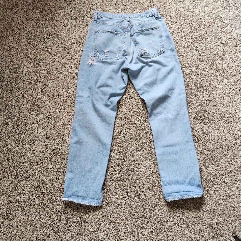 Agolde 90's Jean High Rise Loose Fit Jeans Womens Size 29 Distressed  A069C-811 - Picture 5 of 6